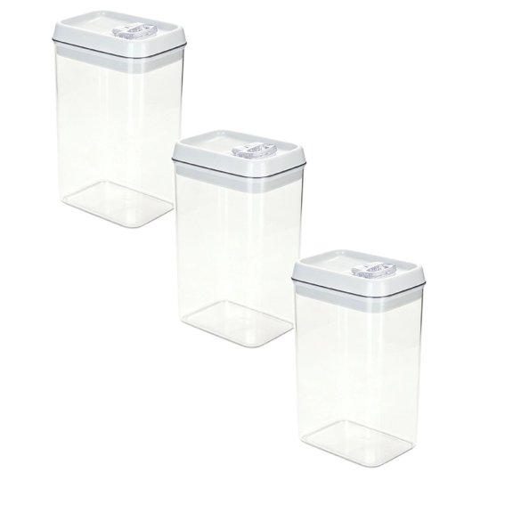 Pop Food Storage Containers Airtight Food Storage Containers Set with Lids Kitchen Pantry Organization and Storage, Stackable, Bpa Free, 3 X 2.5Qt