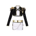 thumbnail image 1 of Pop Idol Halloween Costumes for Women, Fantasy Singer Group Cosplay Costume Black Outfit with 2 Pairs Earrings Waistband, for Halloween Carnival, 1 of 8