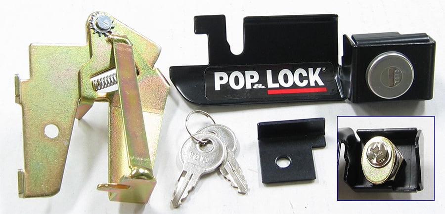 Pop & Lock PL2300 Black Manual Tailgate Lock for Truck Cap, Fits 1987 ...