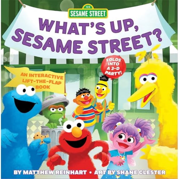 Pre-Owned Whats Up, Sesame Street? (A Pop Magic Book): Folds into a 3-D Party! Paperback