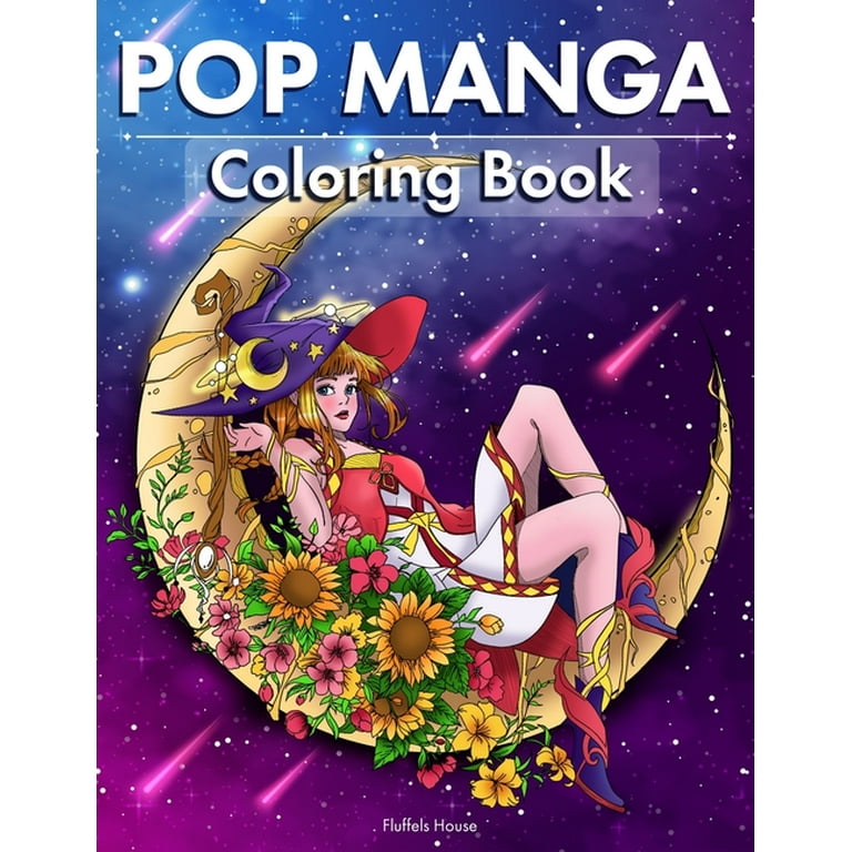 Pop Manga Adult Coloring Book: Cute and Creepy Drawings for Adults Perfect  gift for Anime Lovers, Goths, Teens & Girls (Paperback) 