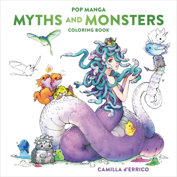 Pop Manga Myths and Monsters Coloring Book (Paperback)