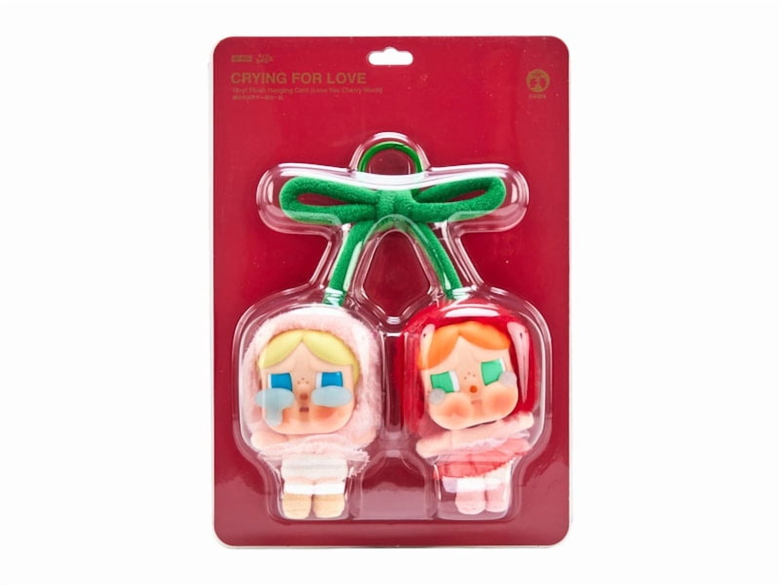 Pop Mart CryBaby Crying For Love Series (Love You Cherry Much) Vinyl Plush Hanging Card, from StockX