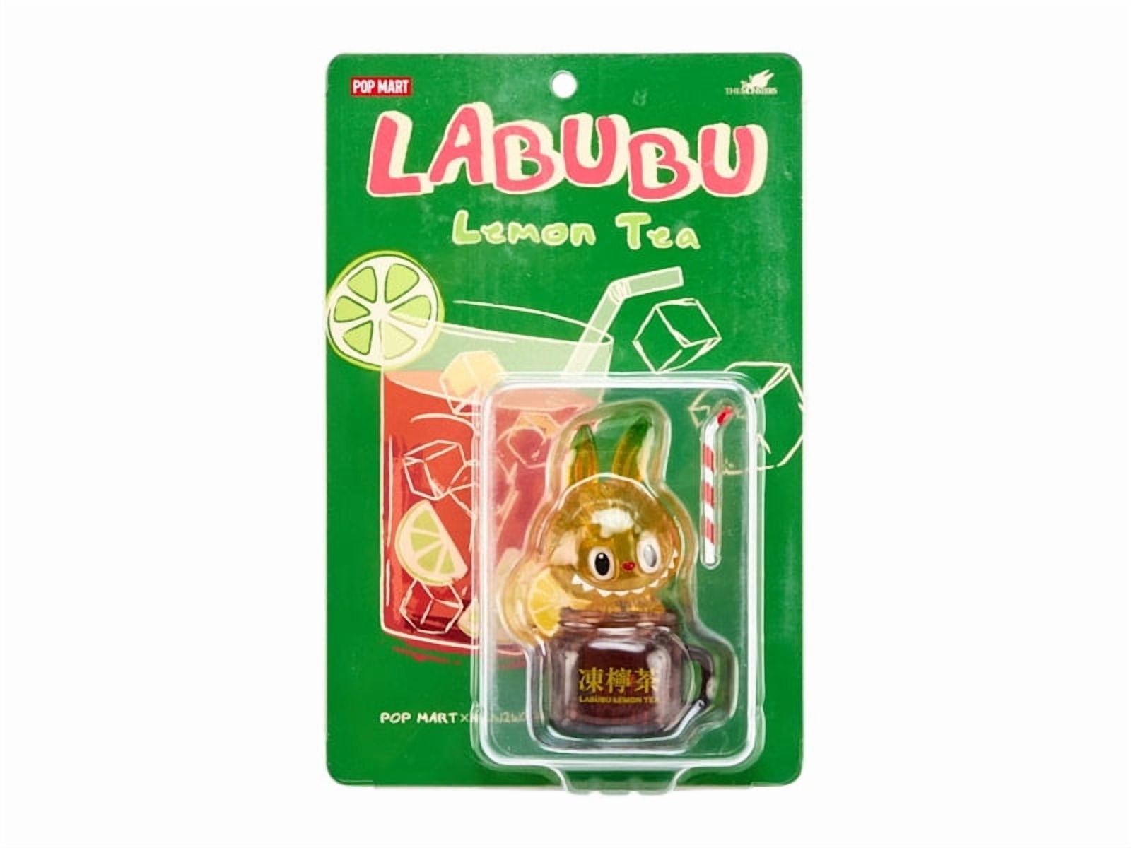 Figurine POP MART LABUBU Lemon Tea - Figurine De Collection Anime, Jouet Créatif, Hauteur Environ 8-10 Cm