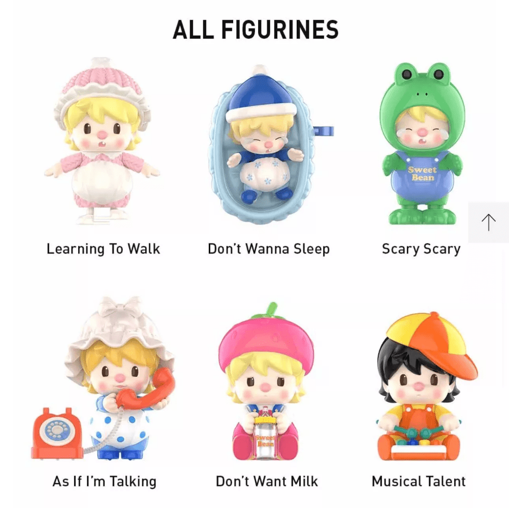 Pop Mart Sweet Pea Growing Up Illustrated Series Character Blind Boxes ...