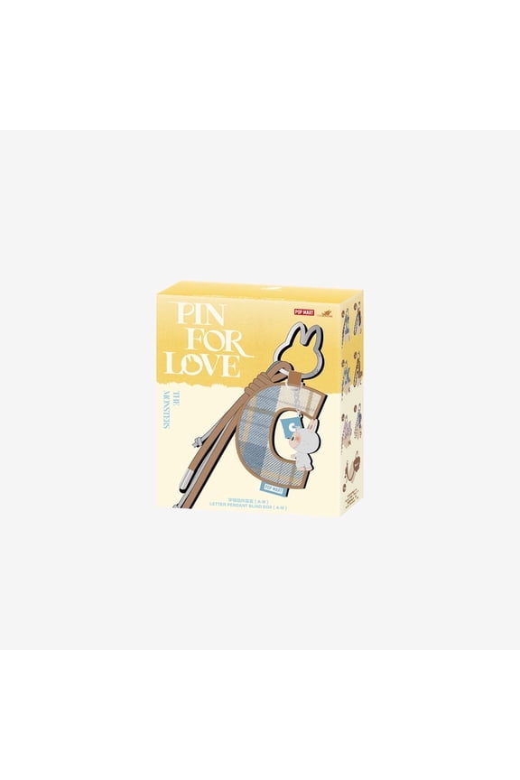 THE MONSTERS (Labubu) Pin for Love Series- Letter Pendant Blind Box (A-M)