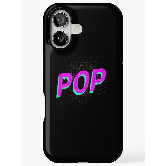 Pop Minimal Statement Word Phone Case for iPhone 17 16 15 14 13 12 11 Pro Max