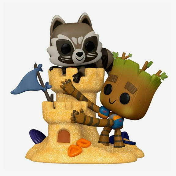 Funko Pop! Moment Marvel Groot & Rocket Beach Day (Exclusive) Vinyl Figures
