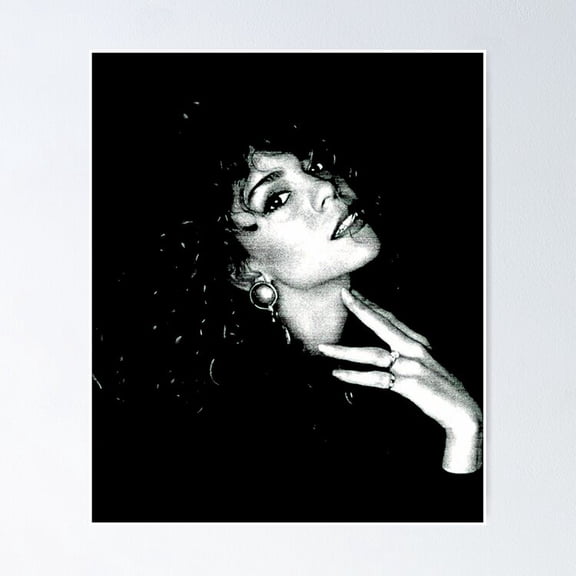 Pop Music Icon Glamour Portrait Artwork Wall Art Modern Decor, Unframed Poster