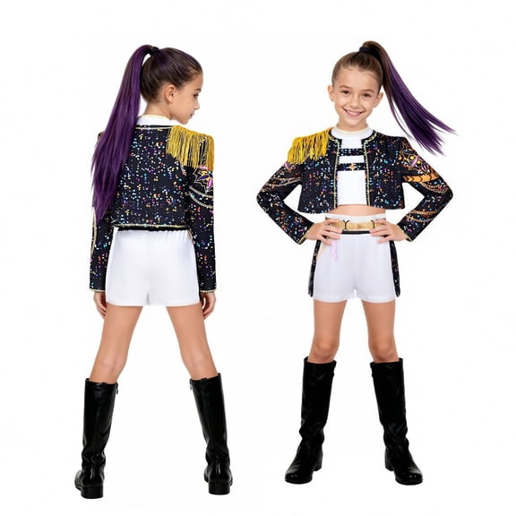 Pop Music Idol Halloween Cosplay Costume Props, Exquisite Halloween Cosplay Dress Up Outfits Sets, Halloween Gifts for Teens