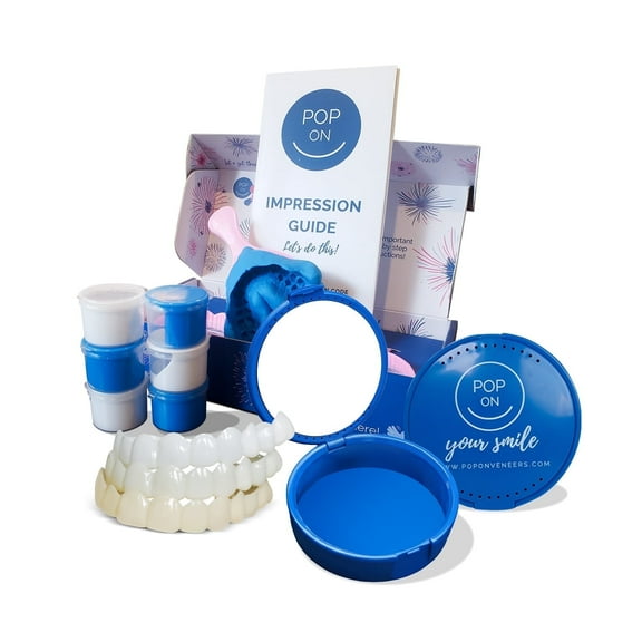 Pop On Veneers for Adult, BPA-Free Veneers Kit, Upper Anterior