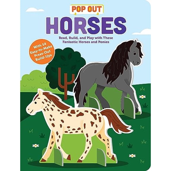 Pre-Owned Pop Out Horses: Read, Build, and Play with These Fantastic Horses and Ponies (Board book) 1728291291 9781728291291