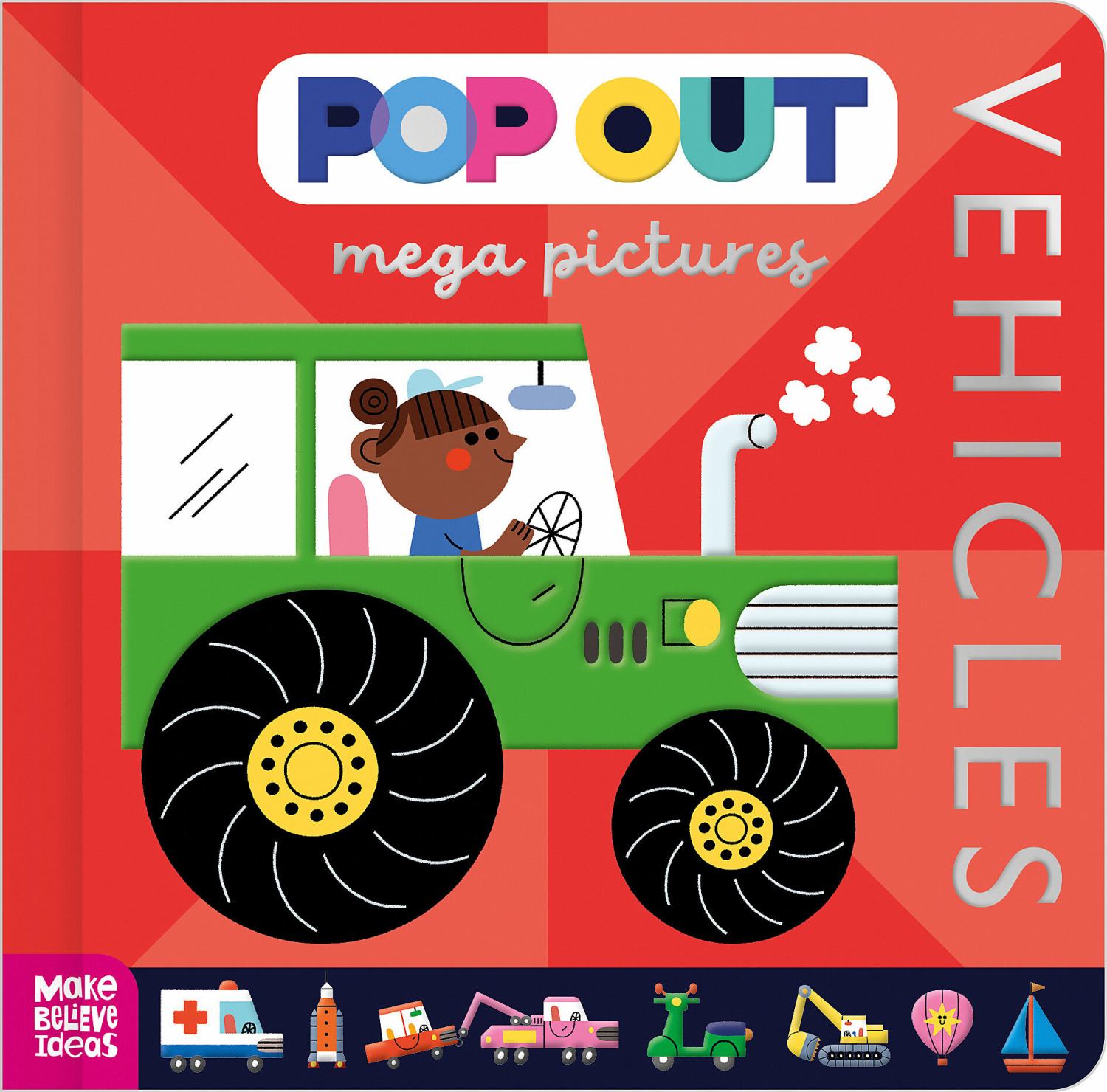 Pop Out Mega Pictures Vehicles (Board Book)