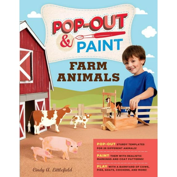Pop-Out & Paint Farm Animals - Paperback