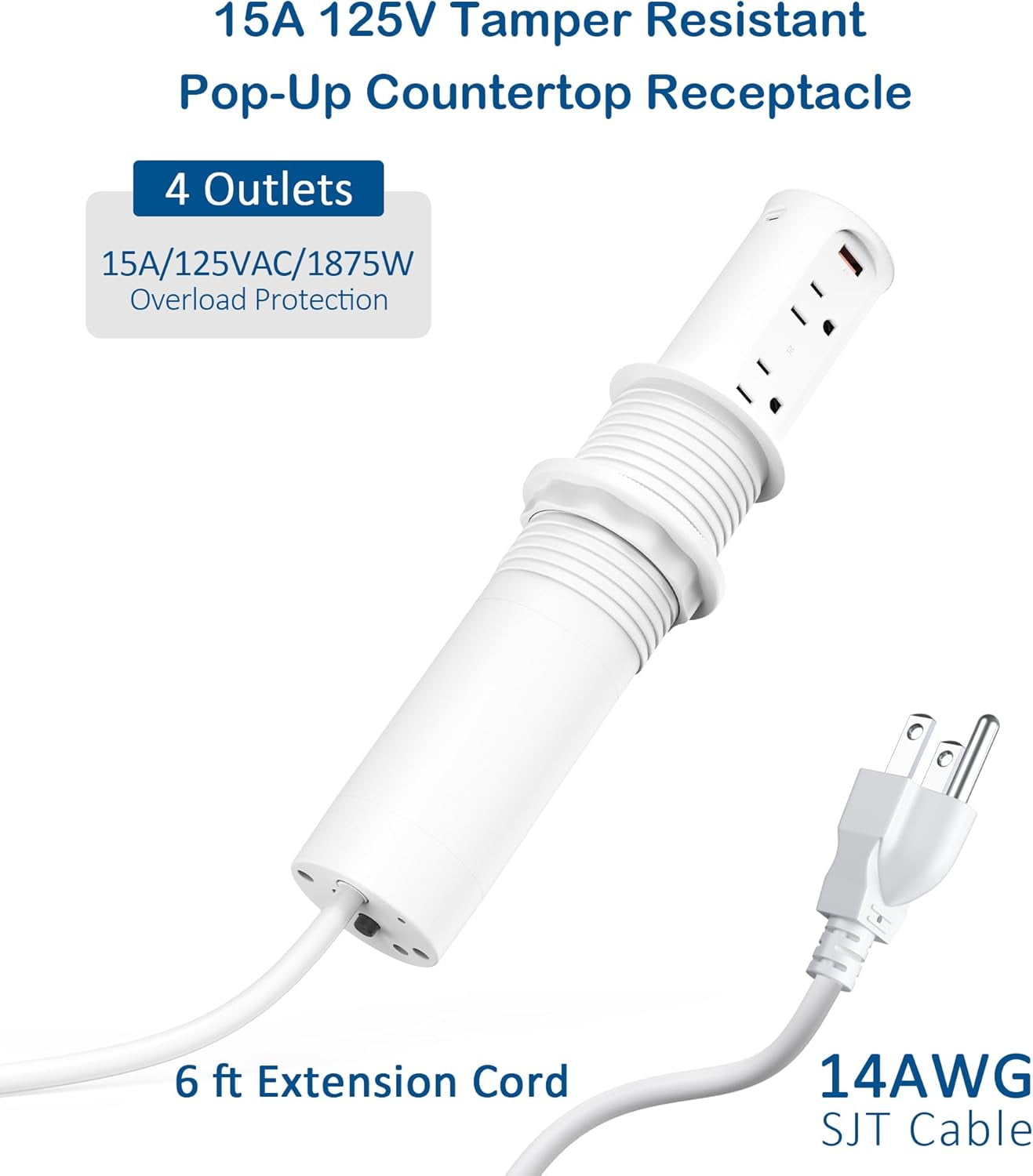 Pop Up Outlet for Countertop 2.5