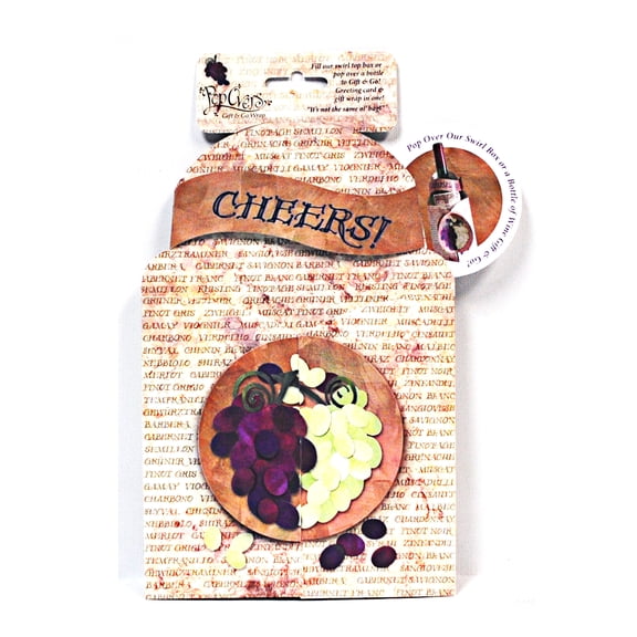 Pop Overs Grapes Gift and Go Bottle Wrap