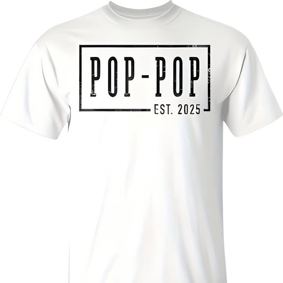 Pop-Pop 2025 Pop-Pop To Be New Pop Sk Framed T-Shirt 220g Cotton Crew Neck Top With Gentle Be You8