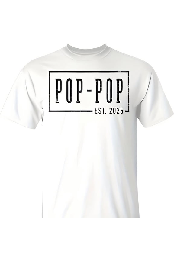 Pop-Pop 2025 Pop-Pop To Be New Pop Sk Framed T-Shirt 220g Cotton Crew Neck Top With Gentle Be You8