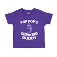 thumbnail image 1 of Pop Pop's Drinking Buddy Toddler T-Shirt 2T Purple, 1 of 3