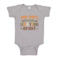 thumbnail image 1 of Pop-Pop's Future Hunting Buddy Baby Bodysuit One Piece NB Athletic Heather, 1 of 3