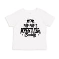 thumbnail image 1 of Pop Pop's Wrestling Buddy Toddler T-Shirt 3T White, 1 of 3