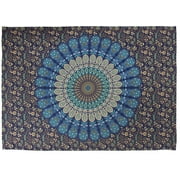Pop Popular Handicrafts Queen Blue Hippie Mandala Bohemian Psychedelic Indian Bedspread Magical Tapestry