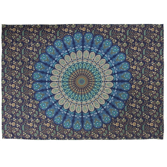 Pop Popular Handicrafts Twin Hippie Mandala Bohemian Psychedelic Intricate Floral Design Indian Bedspread Magical Thinking Tapestry