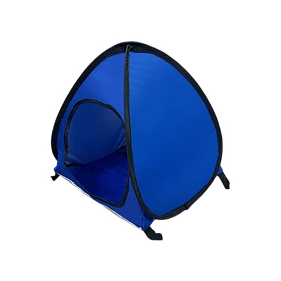 Pop Up Portable Polyester Pet Tent Breathable Sun Shade Shelter Easy Quick Setup Foldable Lightweight Compact Indoor Outdoor Camping Backyard Travel Private House(Blue-43x40x37cm)