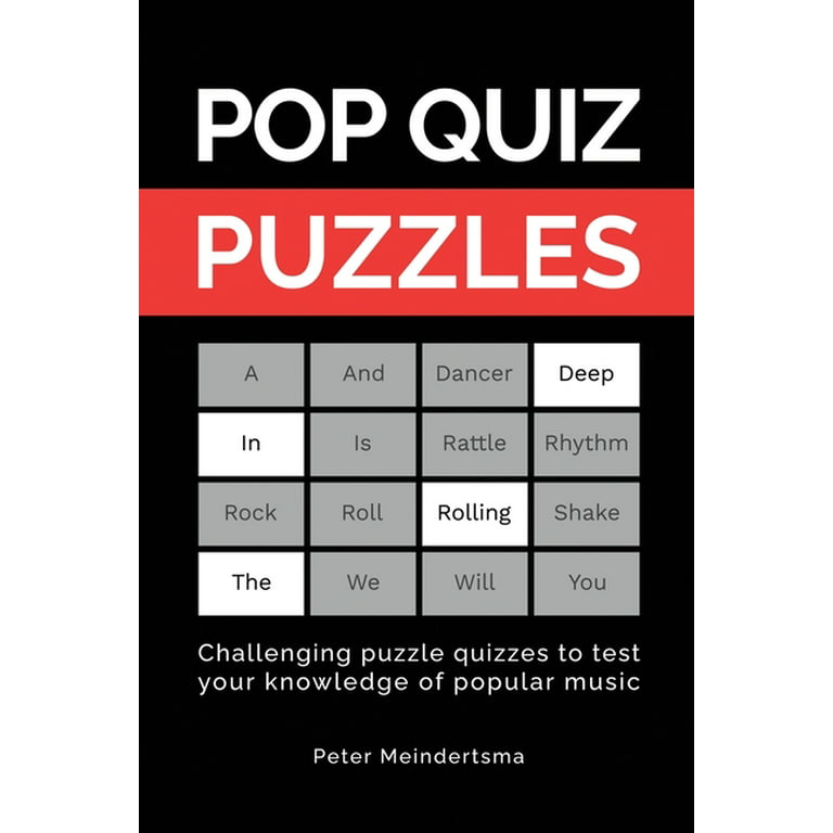 Pop Puzzles : Challenging puzzle quizzes to test your knowledge of popular music (Paperback) - Walmart.com