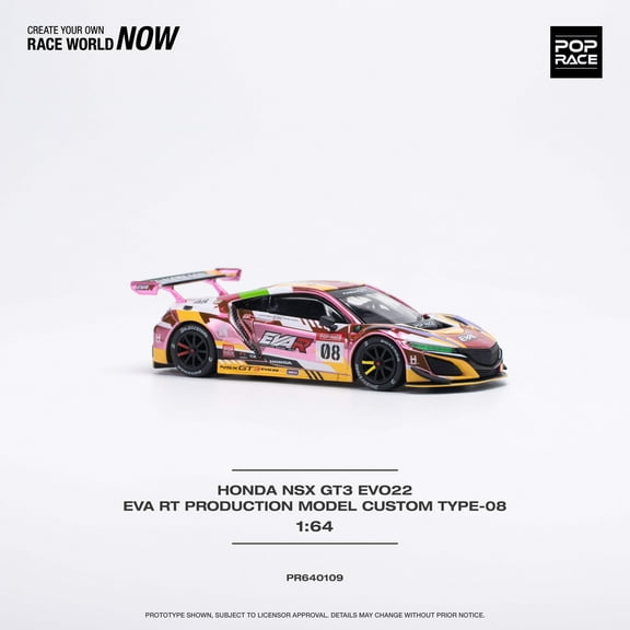 Pop Race Honda NSX GT3 EVO22 EVA RT Production Model Custom Type-08
