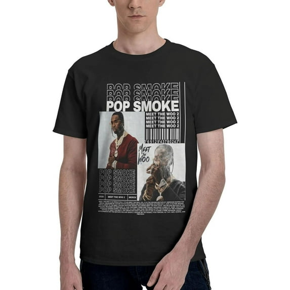 Pop Rapper Smoke Mens Womens Hip Hop Rap Trap Rapper Streetwear Vintage Style T-Shirt Black