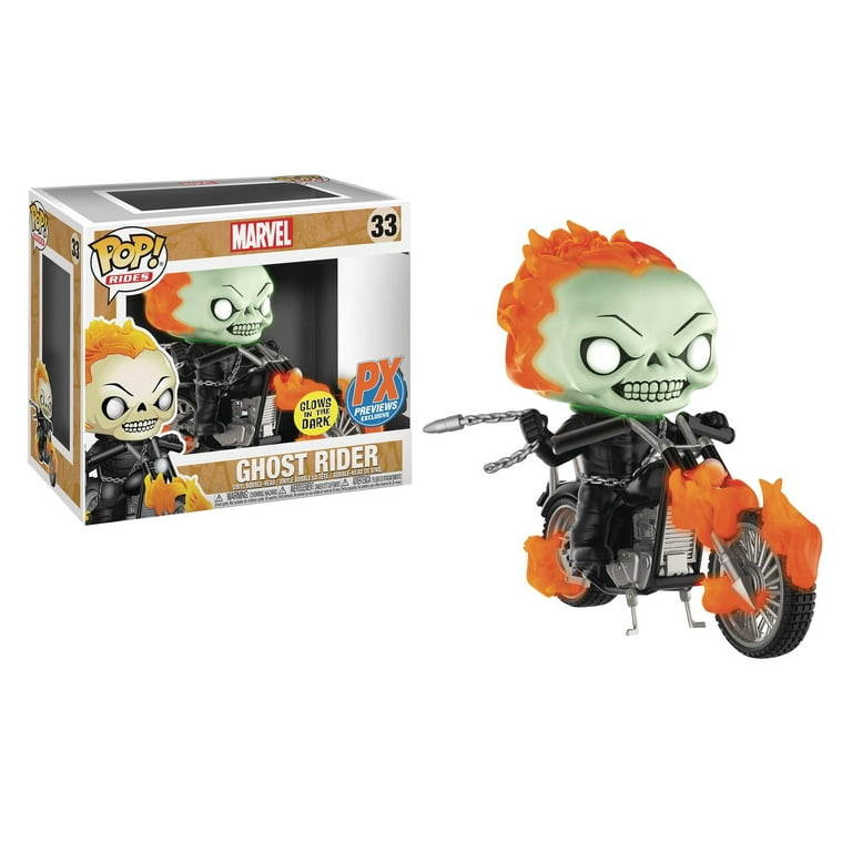 Pop Rides Marvel Classic Ghost Rider with Bike Glow in the Dark