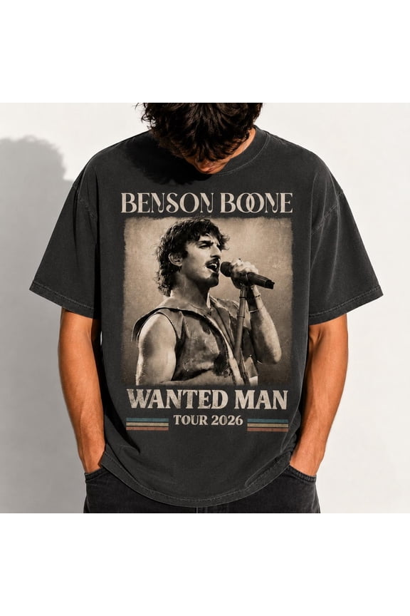 Pop Rock Singer Wanted Man Tour 2026 Concert Tee, Music Fan Tour 2026 Shirt, Retro Concert Shirt, Vintage Music Fan T-Shirt