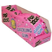 Pop Rocks, Bubble Gum, Count 24 (0.37 oz) - Sugar Candy / Grab Varieties & Flavors