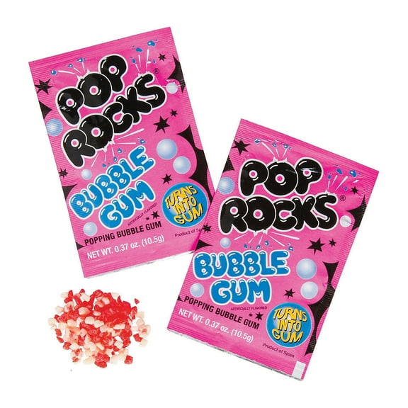 Pop Rocks Bubble Gum Hard Candy, Edibles, Birthday, Party Favors, 24 Pieces