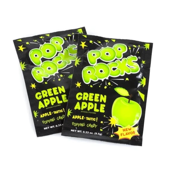 Pop Rocks Green Apple Popping Candy, 24 Count (01229)