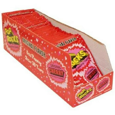 Pop Rocks, Original Cherry, Count 24 (0.33 oz) - Sugar Candy / Grab Varieties & Flavors