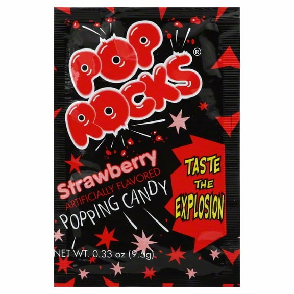 Pop Rocks Strawberry Popping Candy .33 oz (Pack of 32)
