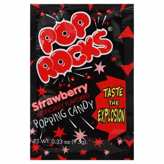 Pop Rocks Strawberry Popping Candy .33 oz (Pack of 36)