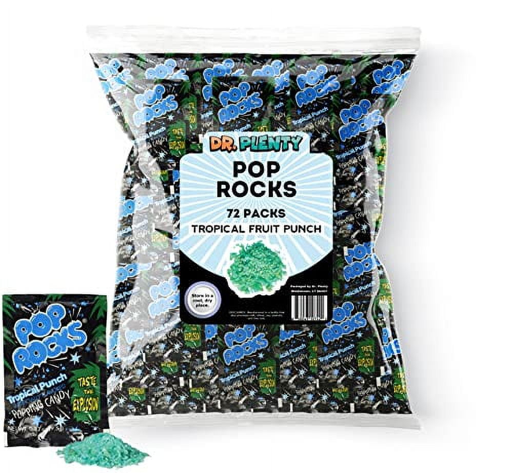Punching Rocks Pop Rocks Tropical Fruit Punch Bulk (0.33oz) - 72 Pack of Tropical ...