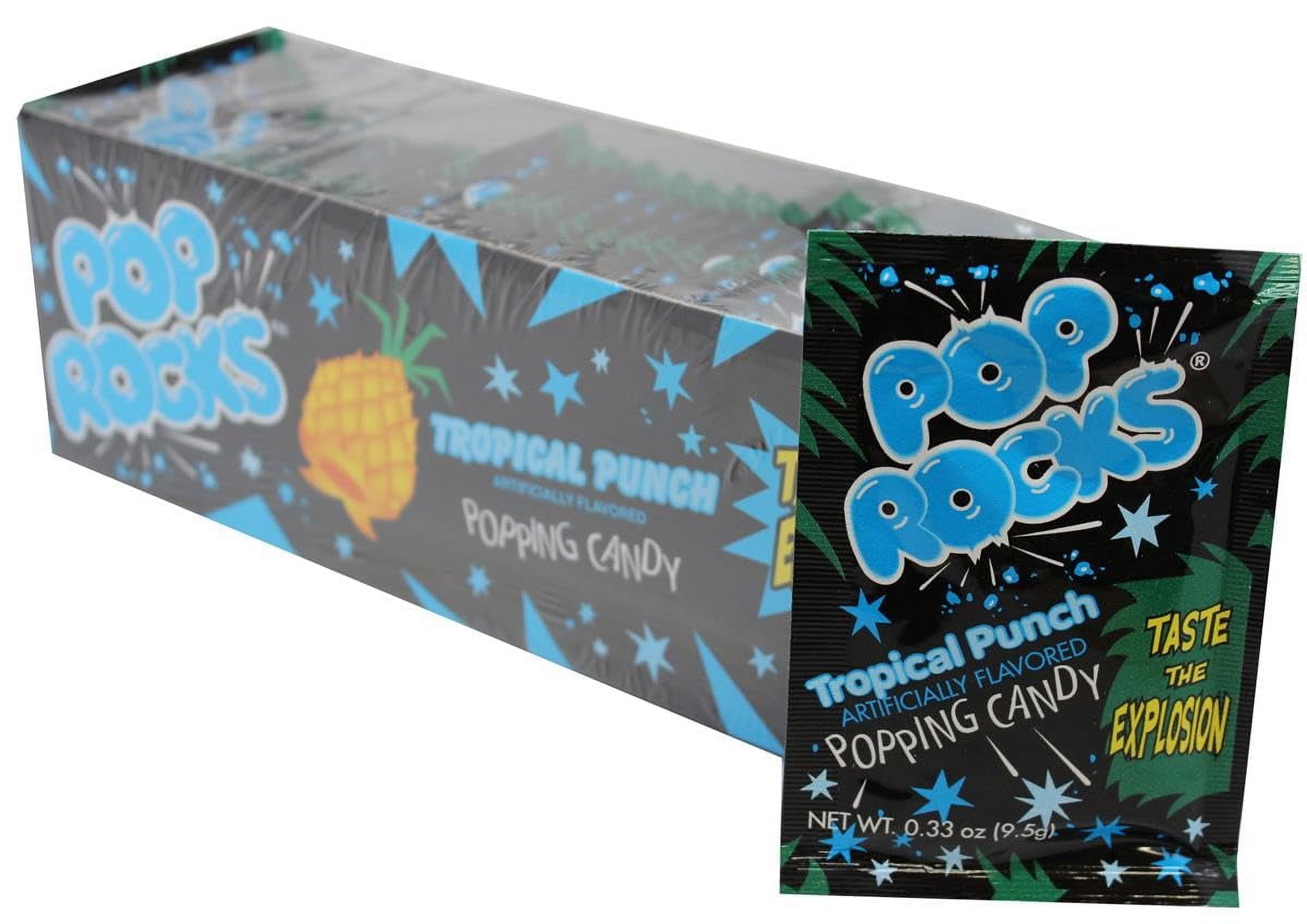 Pop Rocks Tropical Punch, 24 Pack, Popping Candy