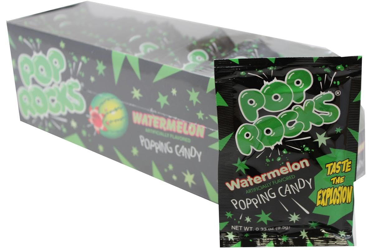 Pop Rocks Watermelon, 24 Pack, Popping Candy, Fun Candy For Kids