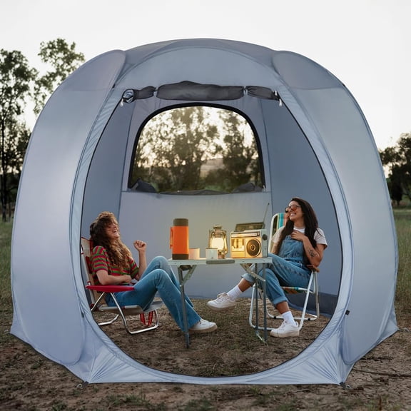 Pop Up Screen Tent Hou Room Instant Outdoor Camping Canopy Sun Shelter Gazebo for Patio, Backyard & Deck, Privacy Tent(2-10 People, 8'x8' 10'x10' 12'x12')