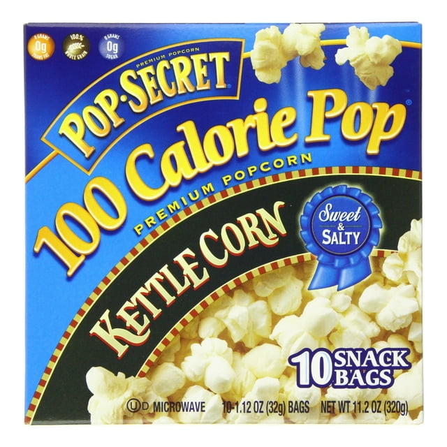 Pop Secret 100 Calorie MSF2 Popcorn Kettle Corn, 10 ct, 11.12 oz