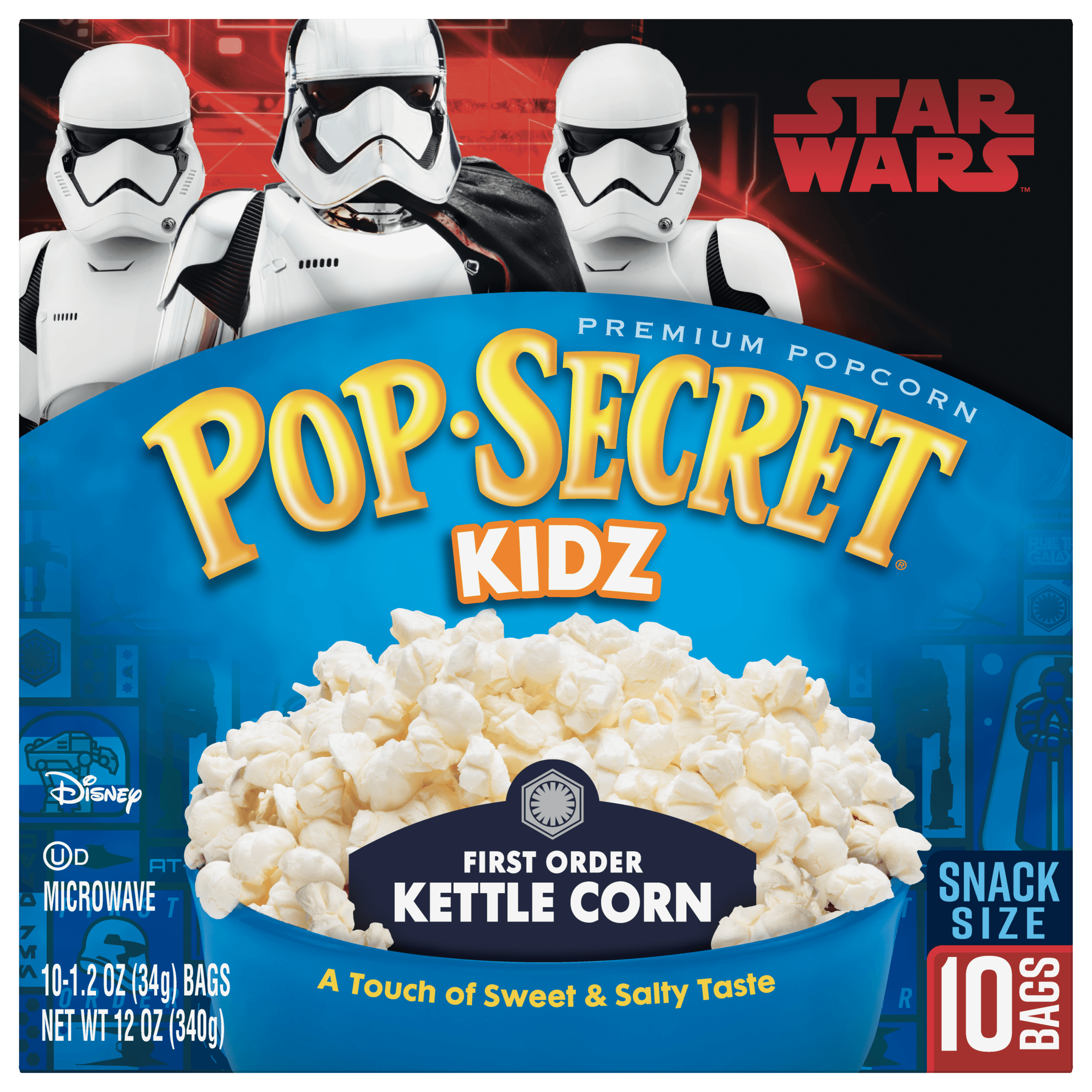 Pop Secret Popcorn, Kids Snack Size Microwave Bags, Kettle Corn, 1.2 Oz