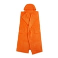 thumbnail image 1 of Pop Shop University Plush Hooded Throw Blanket with Pockets, Orange, Standard Throw, 1 of 7