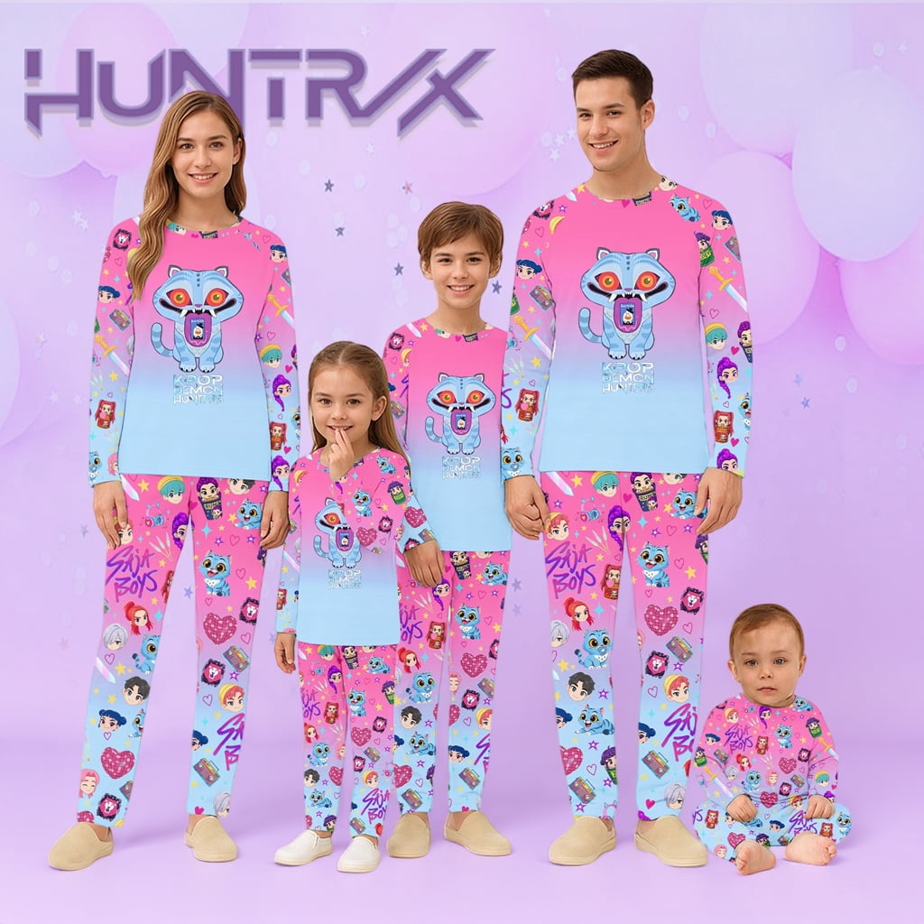 Pop Singer Stars Ru-mi Family Christmas Pjs Matching Sets Mi-ra, Merry ...