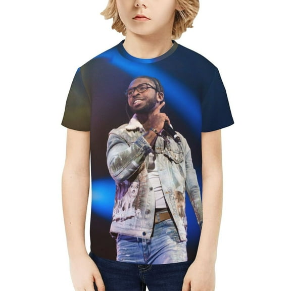 Pop Smoke Kids T-Shirt 3d Printed Graphic T-Shirts Boys And Girls Short Sleeve Shirts For Youth Kids Large