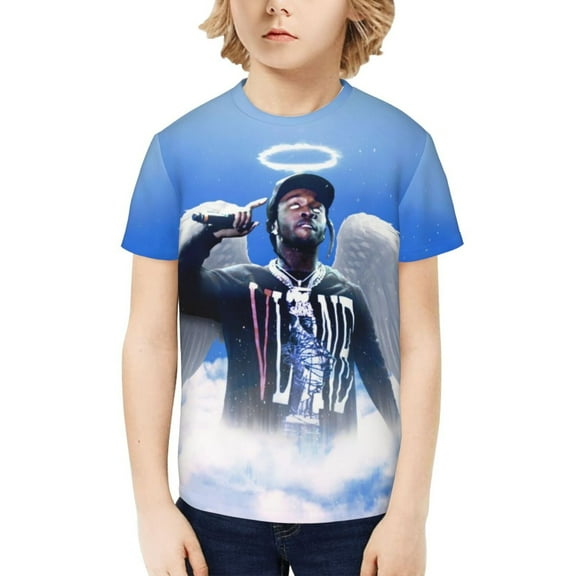 Pop Smoke Kids T-Shirt 3d Printed Graphic T-Shirts Boys And Girls Short Sleeve Shirts For Youth Kids Medium