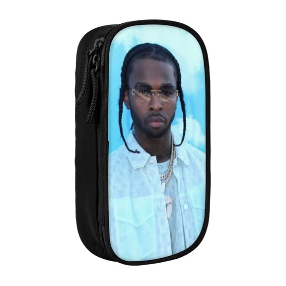 Pop Smoke Pencil Case, Multipurpose Pencase ,Large Capacity Durable Pencil Pouch Storage Pen Bag Organizer Stationery